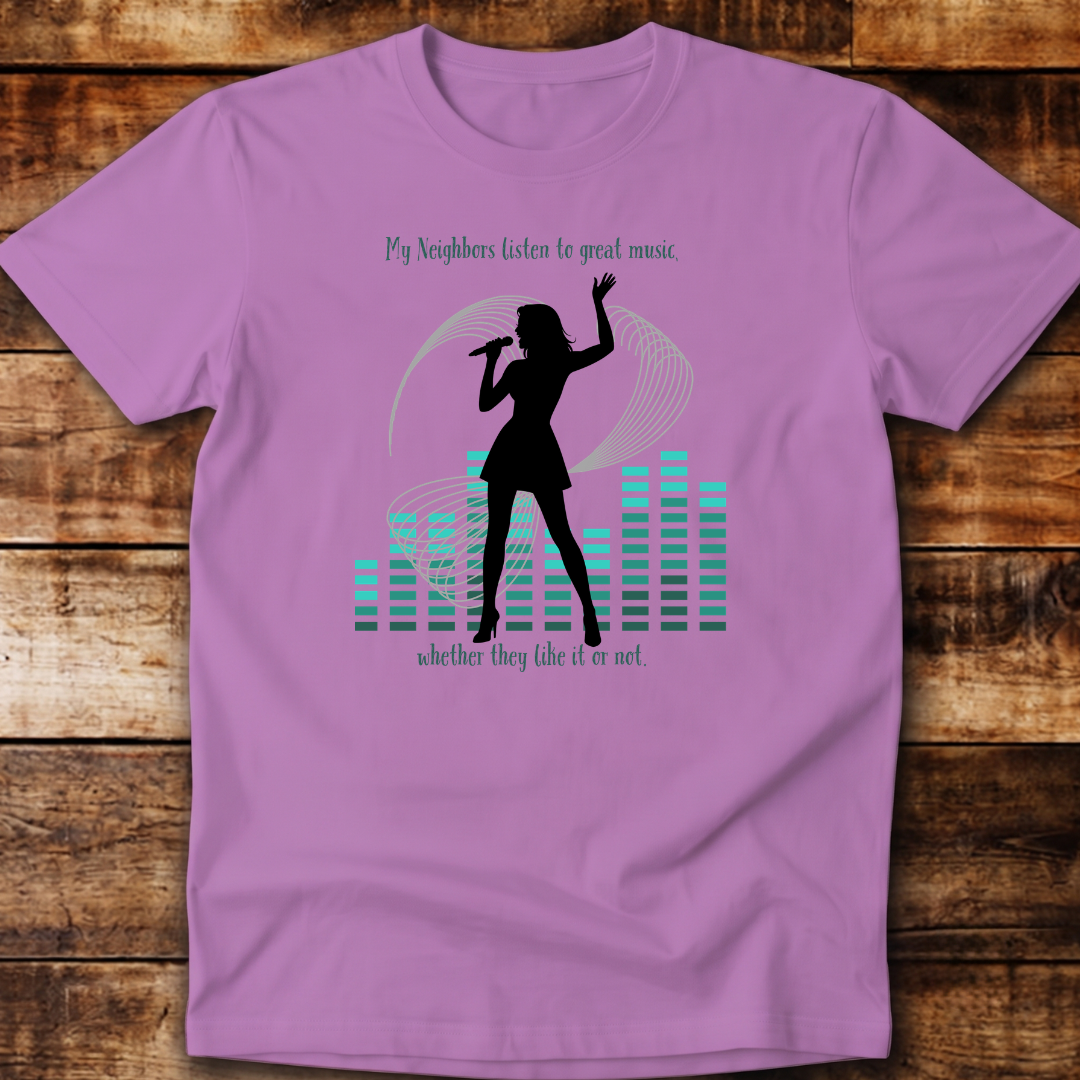 My Neighbours Listen to Great Music Relaxed Fit Unisex T-shirt