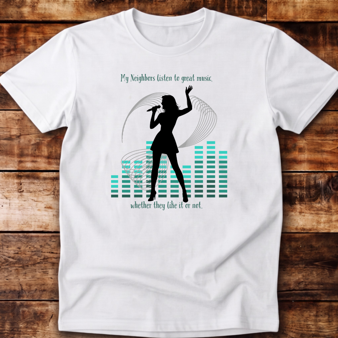 My Neighbours Listen to Great Music Relaxed Fit Unisex T-shirt