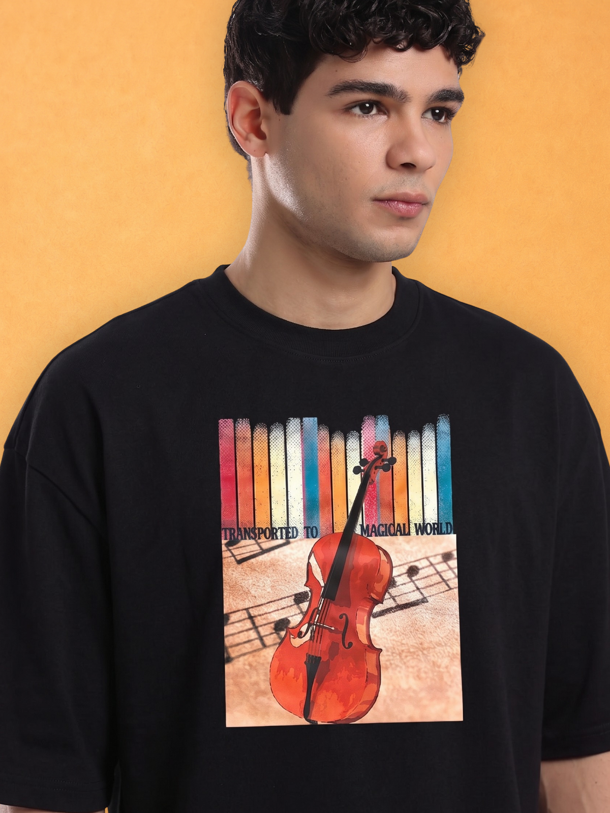 Transported to Musical World Oversized T-shirt
