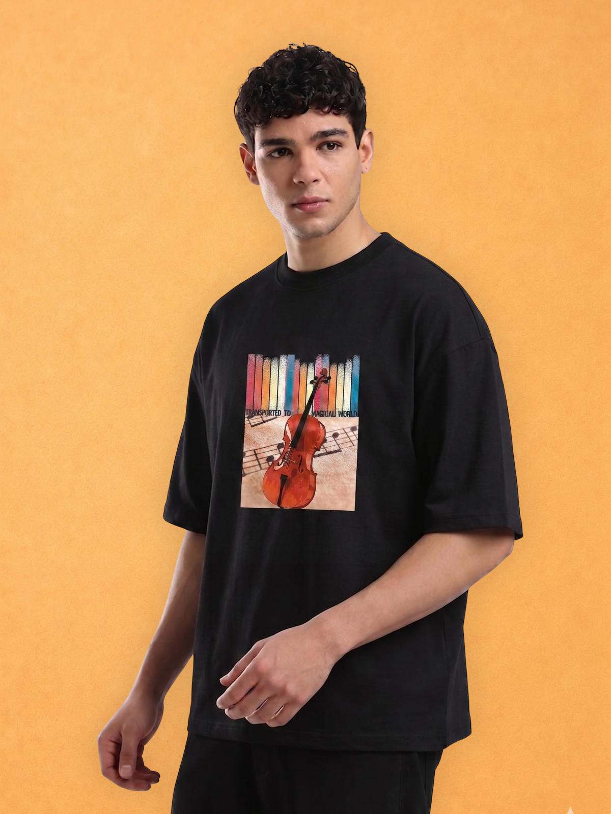 Transported to Musical World Oversized T-shirt