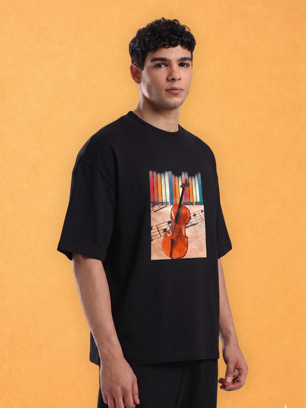 Transported to Musical World Oversized T-shirt