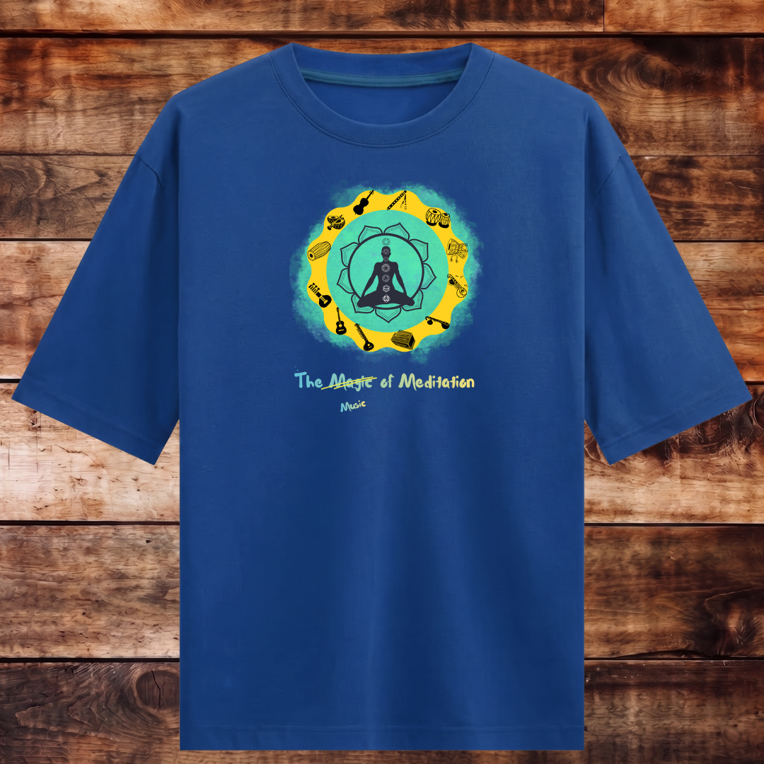 Meditate with Music  Oversized Tshirt
