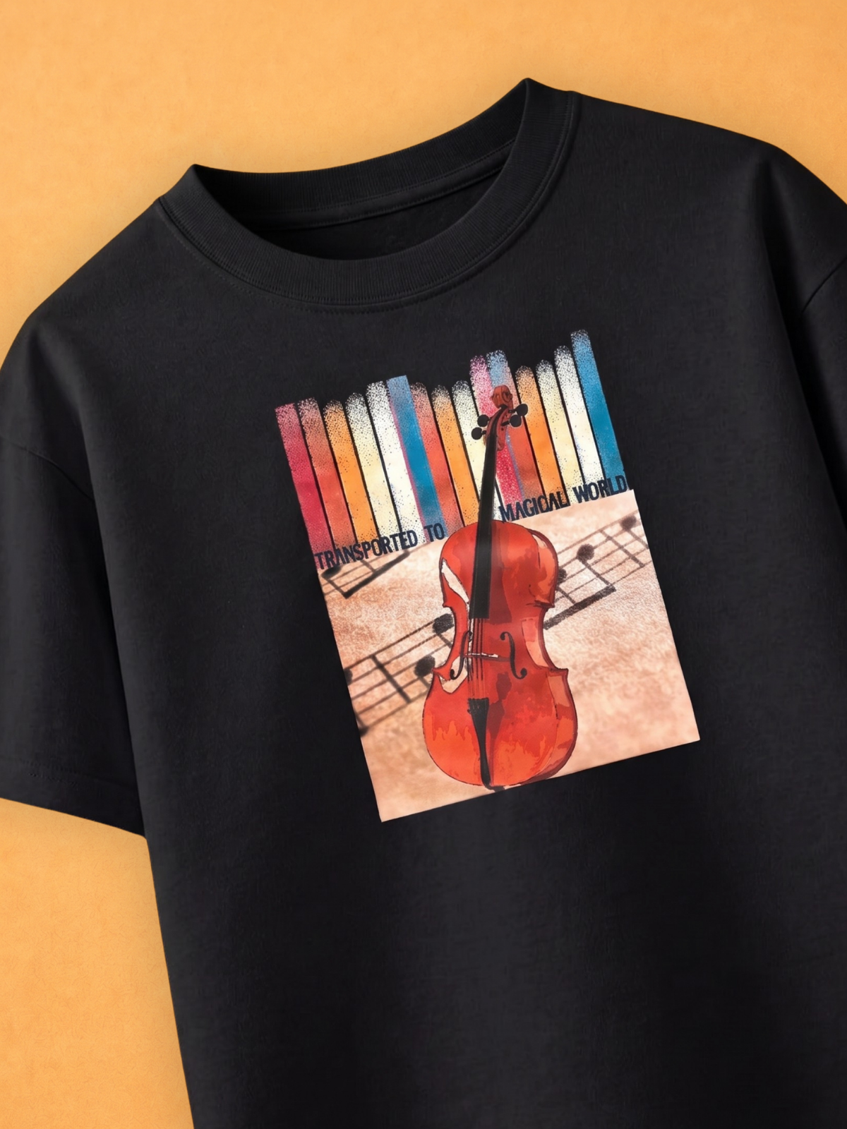 Transported to Musical World Oversized T-shirt