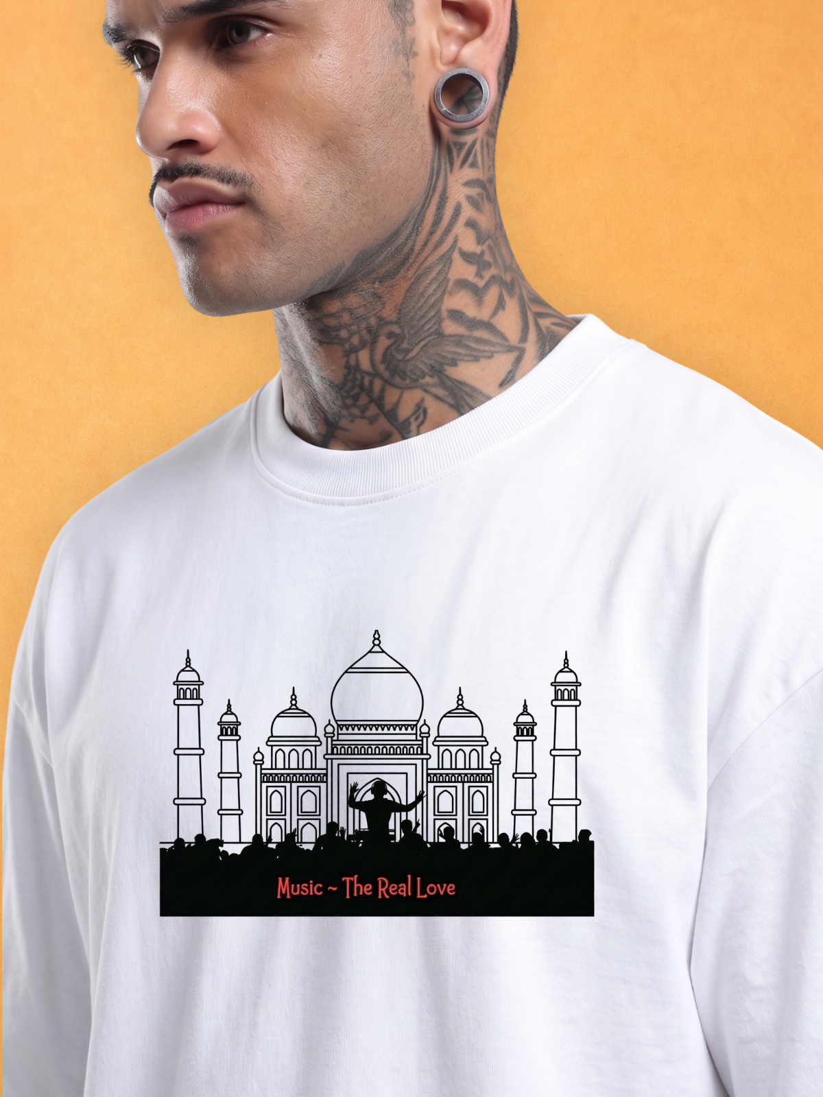 Music- The Real Love  Oversized Tshirt