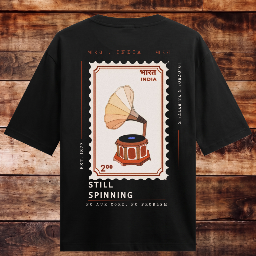 Timeless Gramophone Oversized T-shirt