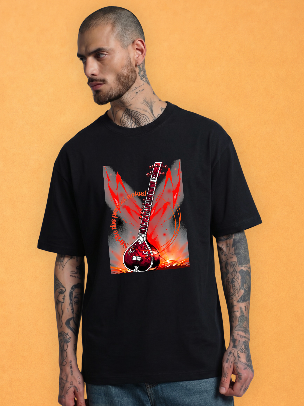 Strike the Perfect Notes Oversized T-shirt