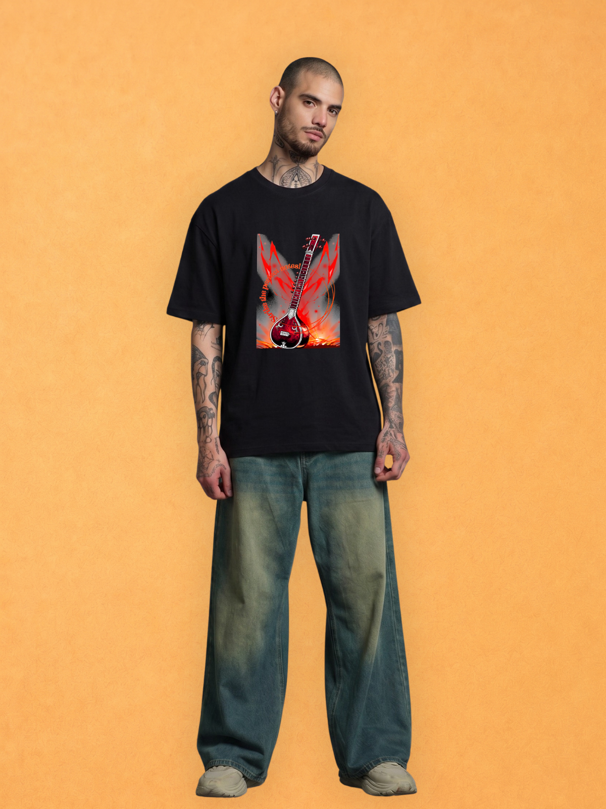 Strike the Perfect Notes Oversized T-shirt