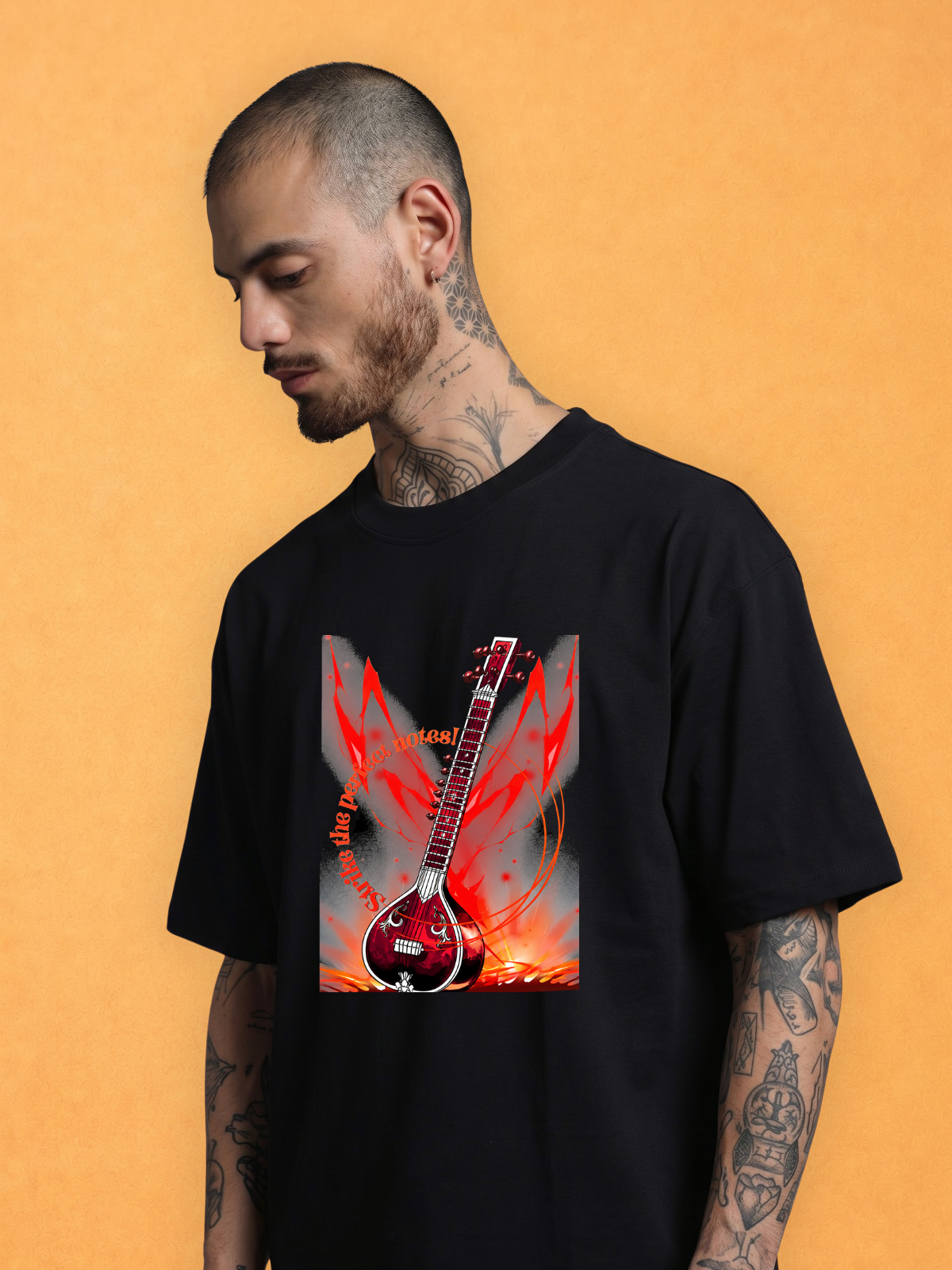 Strike the Perfect Notes Oversized T-shirt