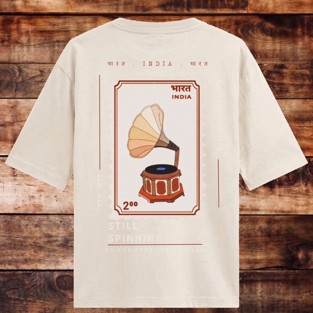 Timeless Gramophone Oversized T-shirt