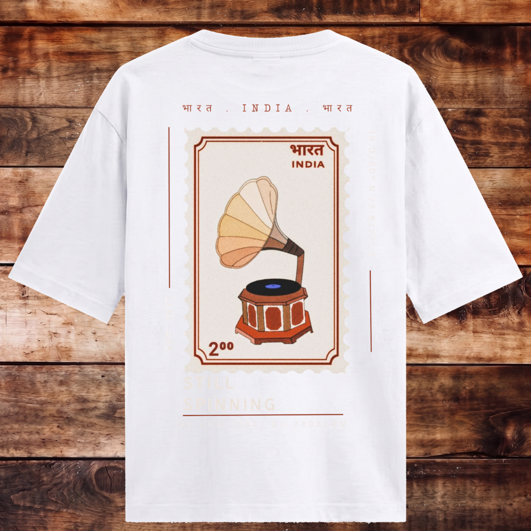 Timeless Gramophone Oversized T-shirt
