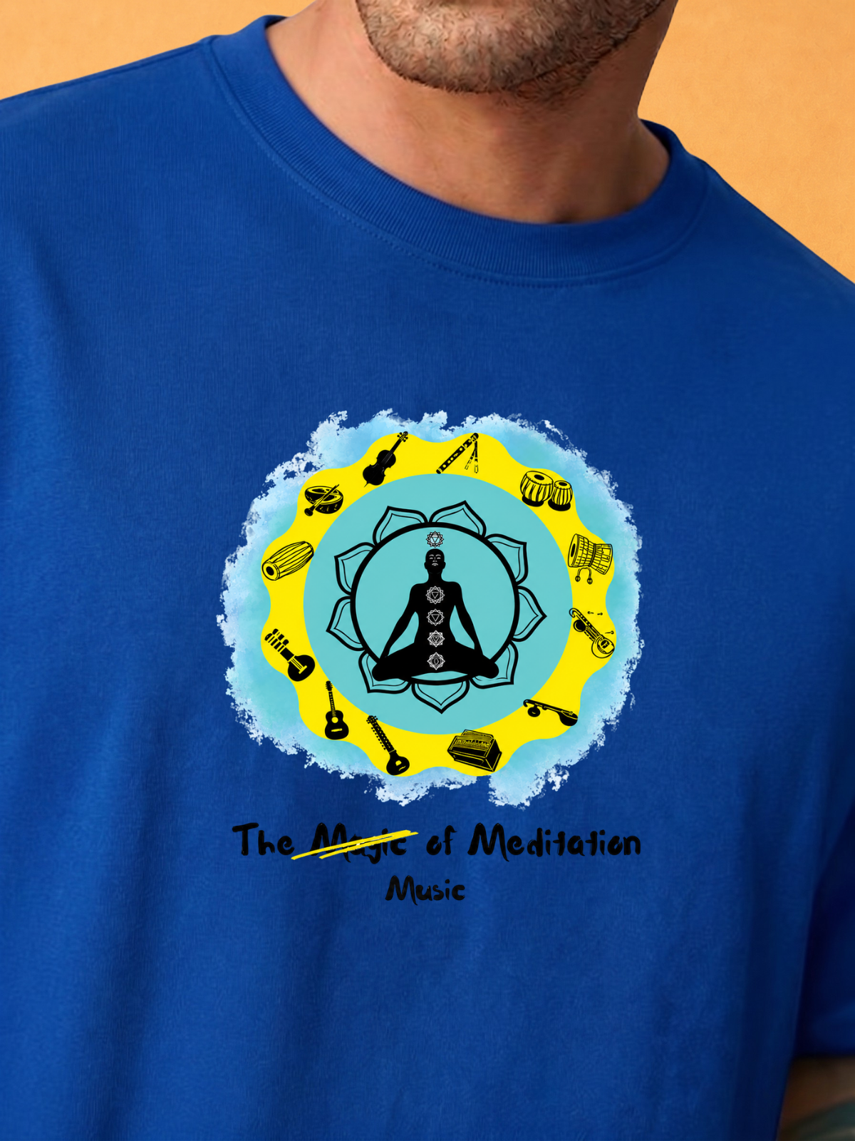 Meditate with Music  Oversized Tshirt
