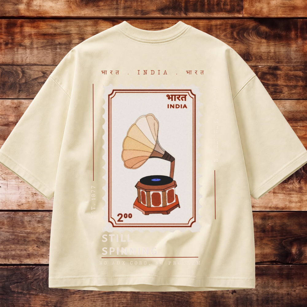 Timeless Gramophone Oversized T-shirt