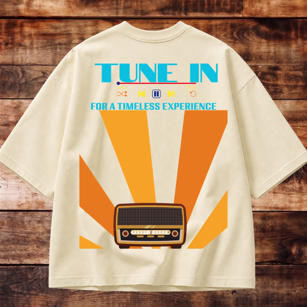 Tune In Oversized Tee