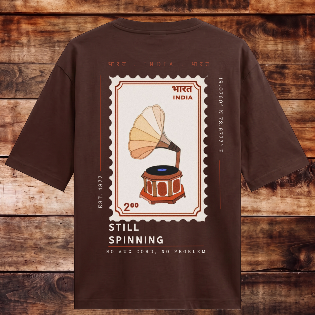 Timeless Gramophone Oversized T-shirt