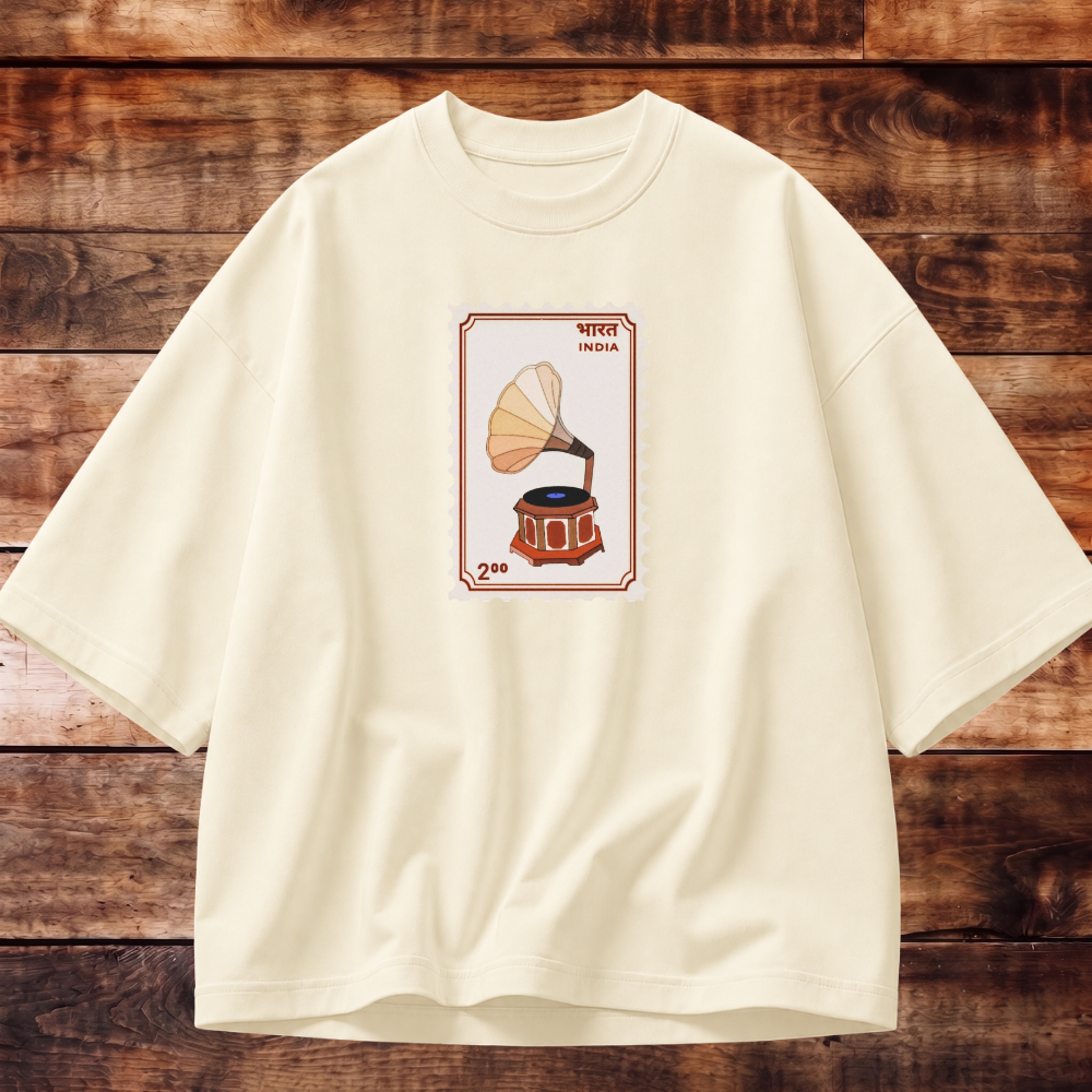 Timeless Gramophone Oversized T-shirt