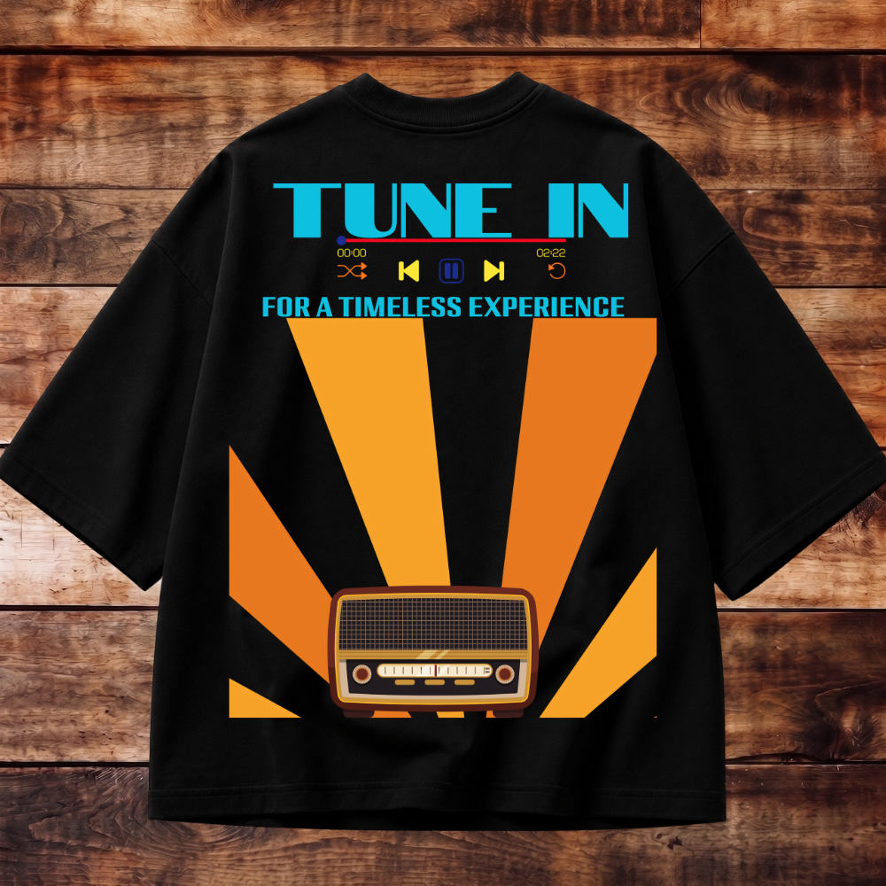 Tune In Oversized Tee