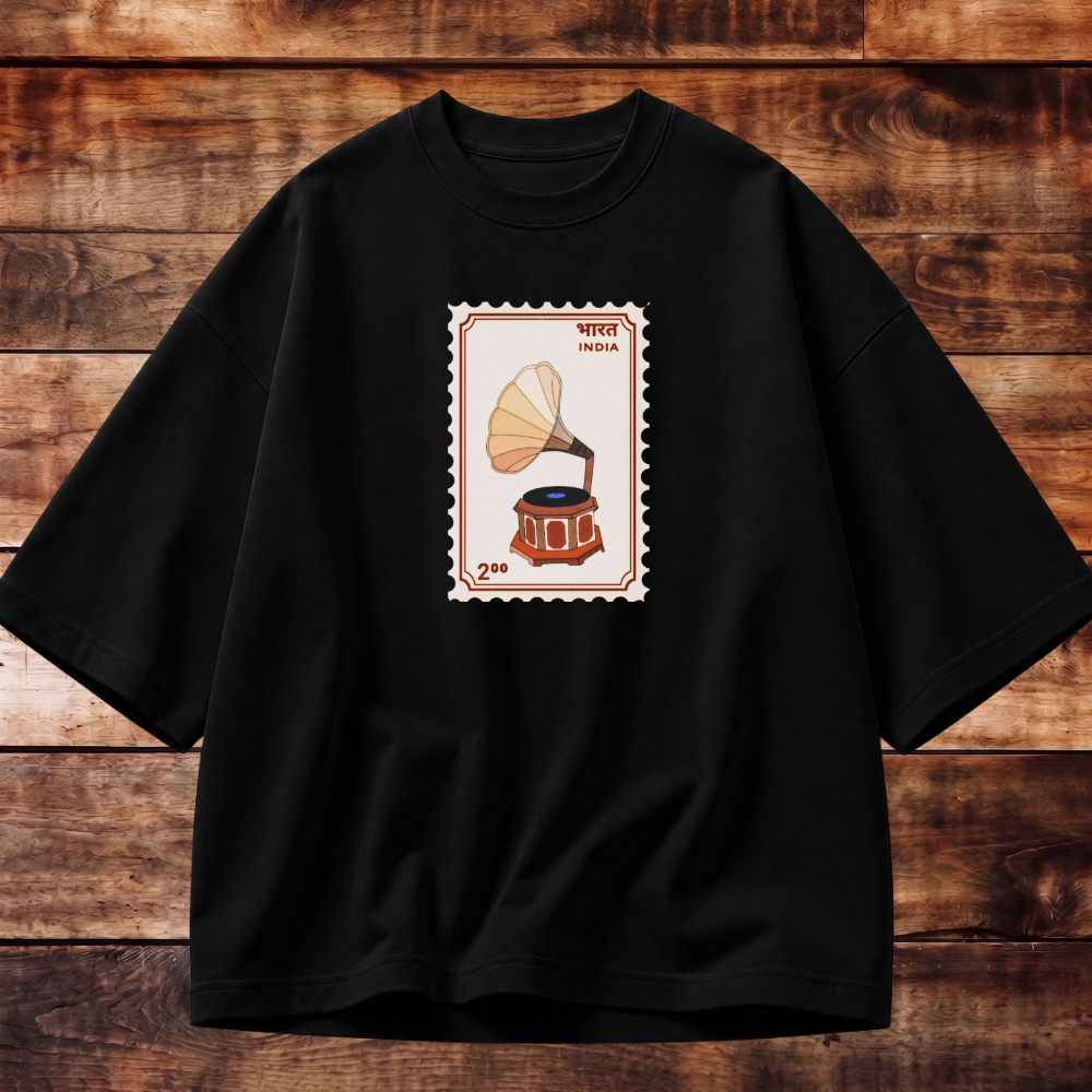 Timeless Gramophone Oversized T-shirt