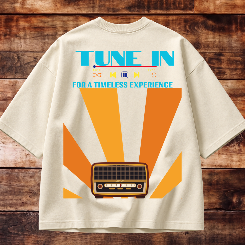 Tune In Oversized Tee