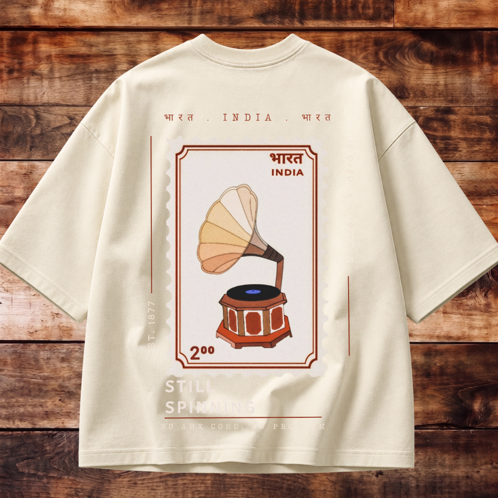 Timeless Gramophone Oversized T-shirt