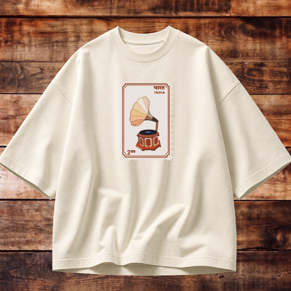 Timeless Gramophone Oversized T-shirt