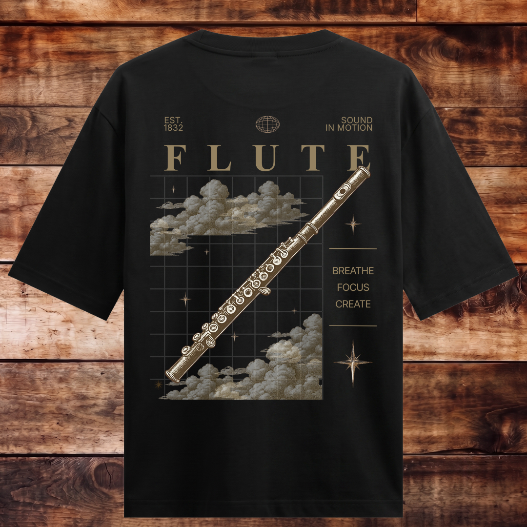 Vintage Flute Oversized T-shirt