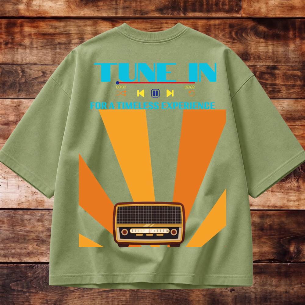 Tune In Oversized Tee