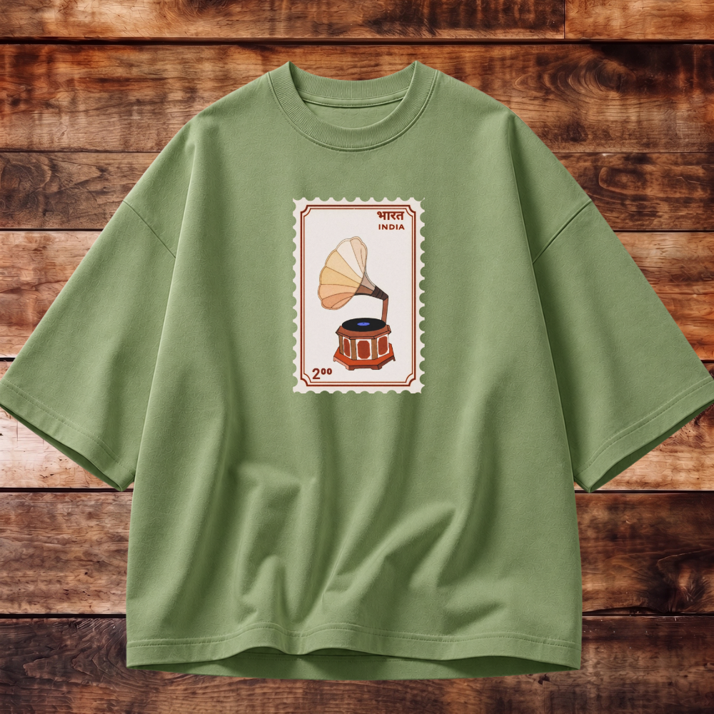 Timeless Gramophone Oversized T-shirt