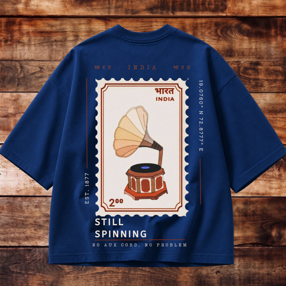 Timeless Gramophone Oversized T-shirt