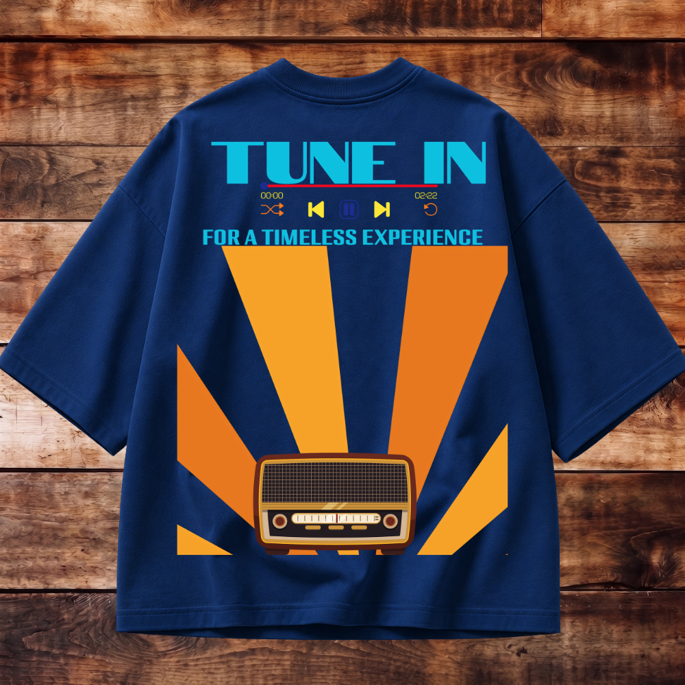 Tune In Oversized Tee
