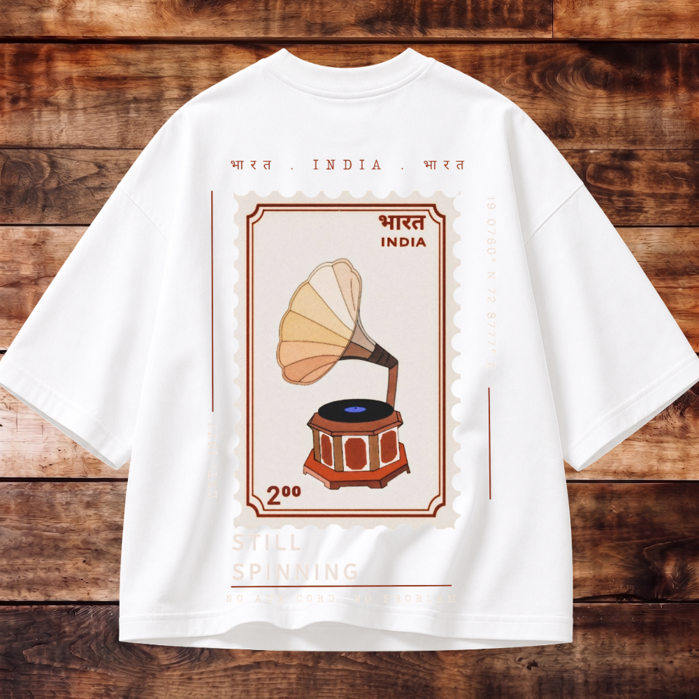 Timeless Gramophone Oversized T-shirt