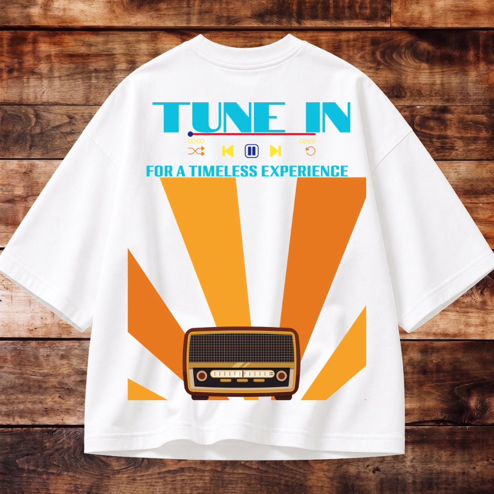 Tune In Oversized Tee