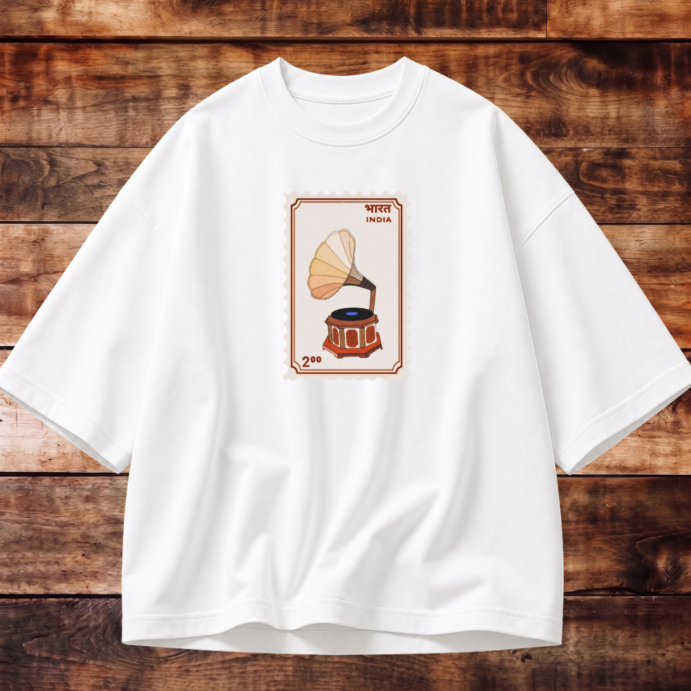 Timeless Gramophone Oversized T-shirt