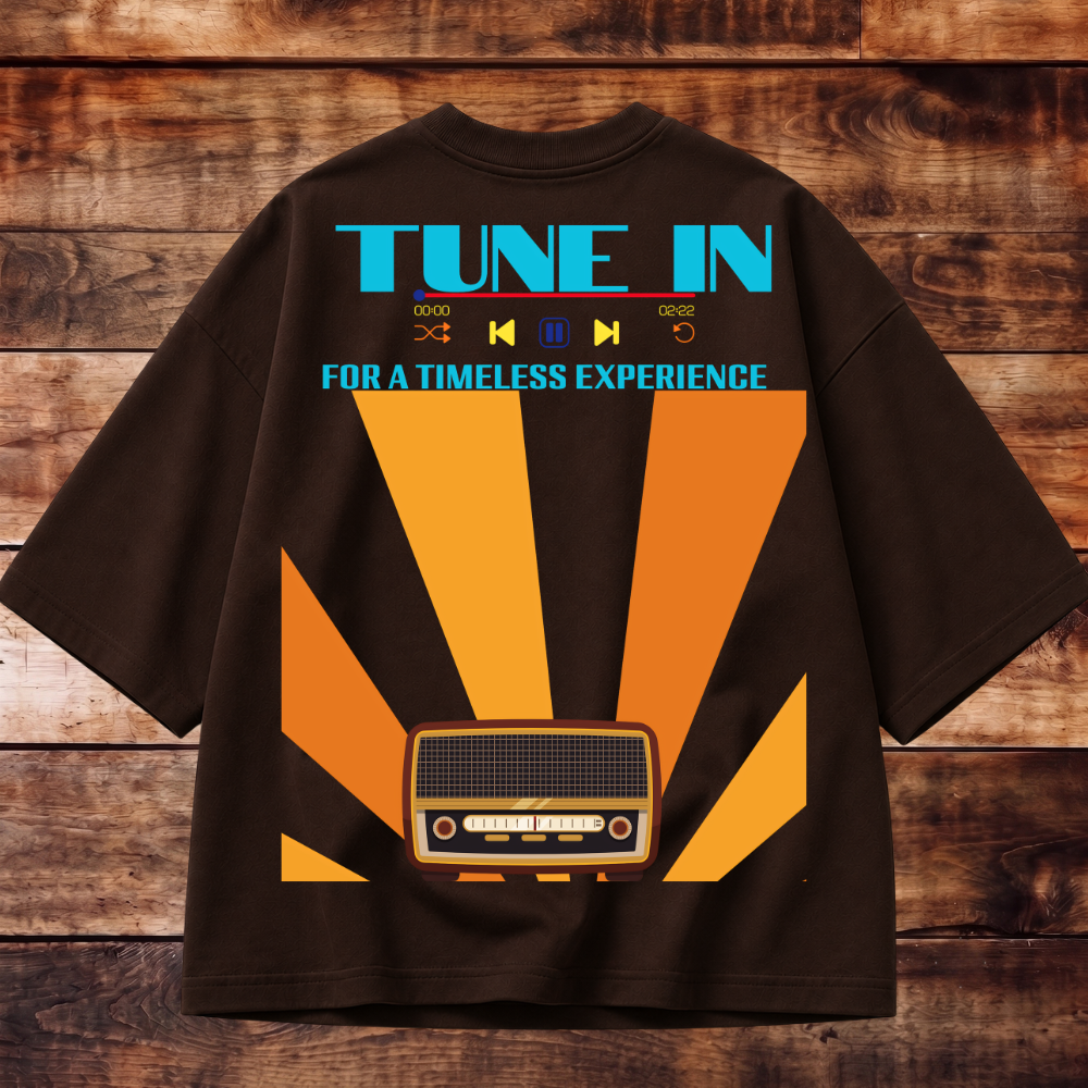 Tune In Oversized Tee