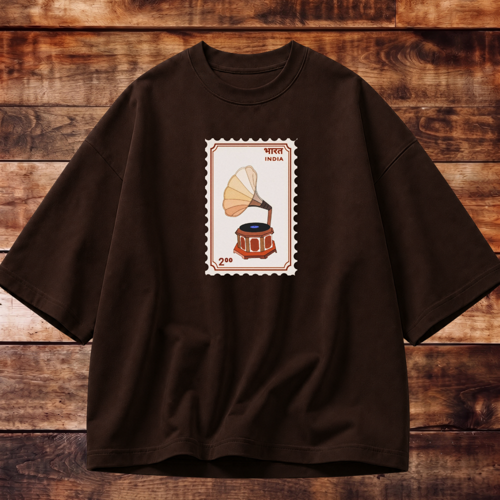 Timeless Gramophone Oversized T-shirt
