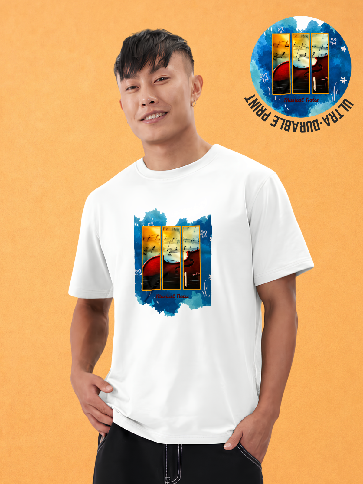 Musical Notes Regular Fit T-shirt