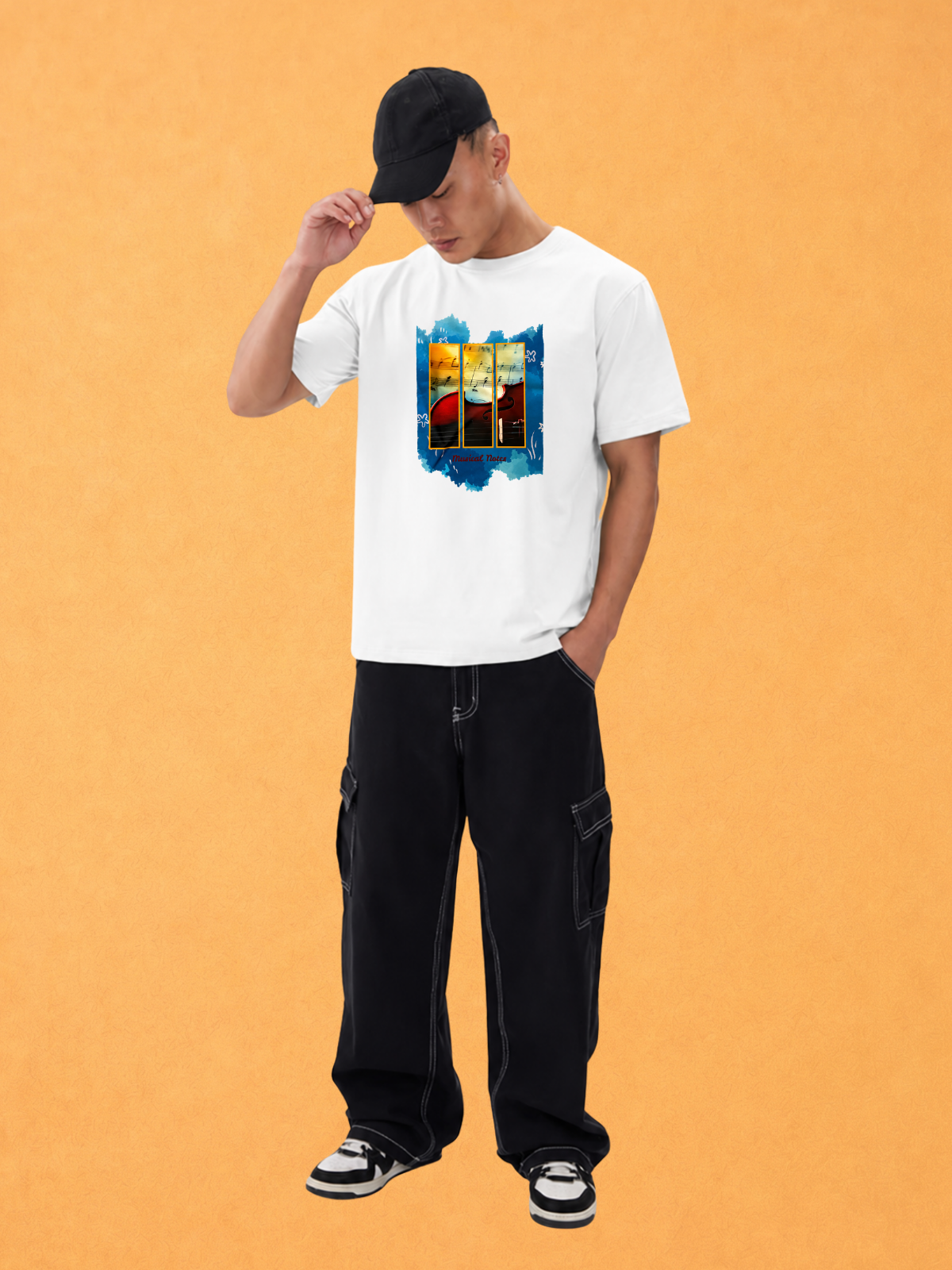 Musical Notes Regular Fit T-shirt