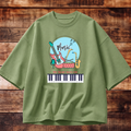 My Heart Beats for Music Oversized T-shirt