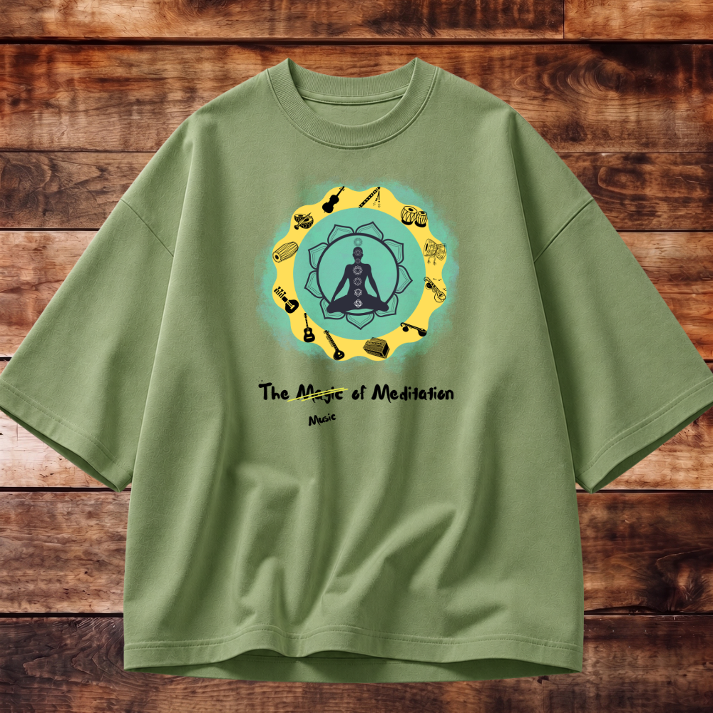 Meditate with Music Oversized Tshirt