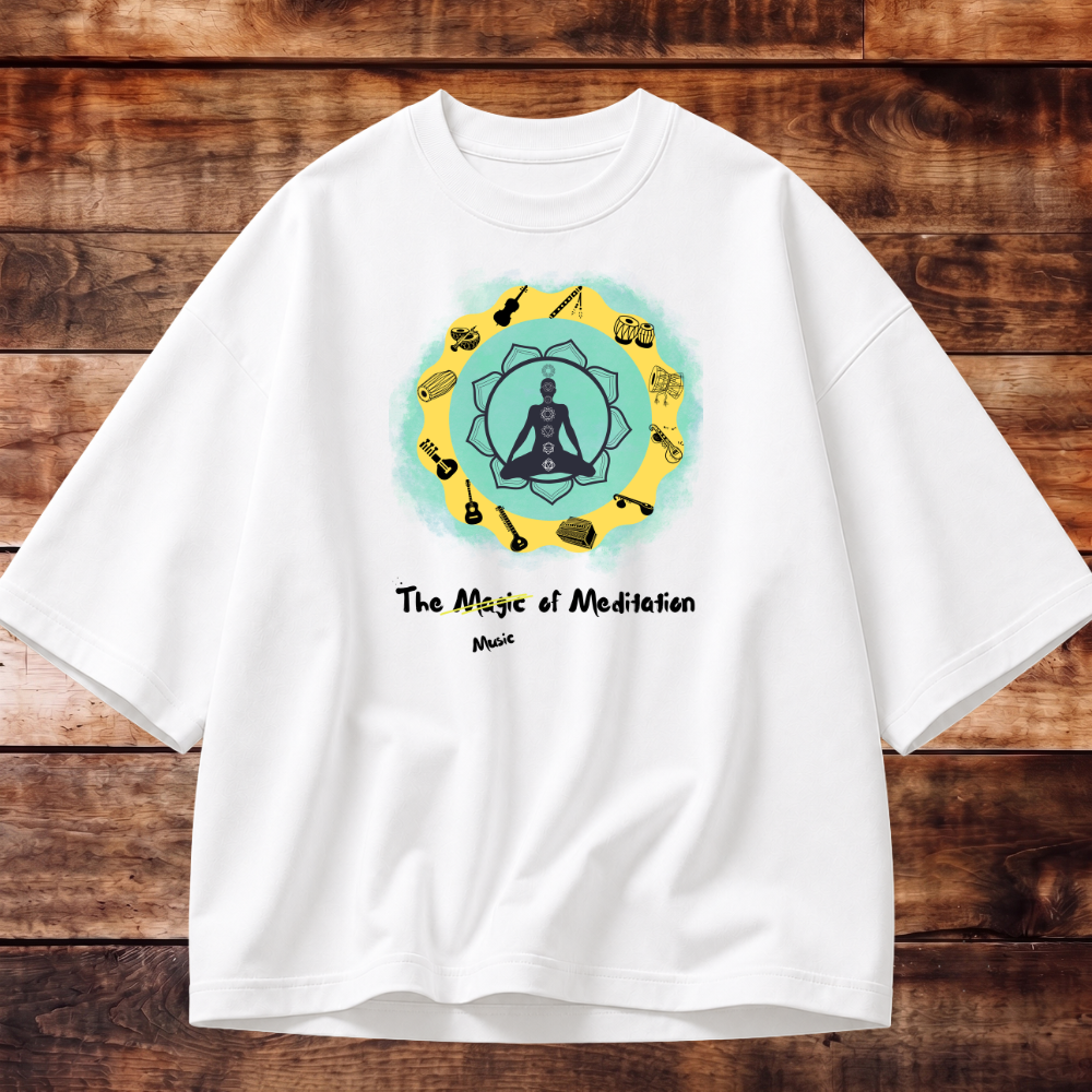 Meditate with Music Oversized Tshirt