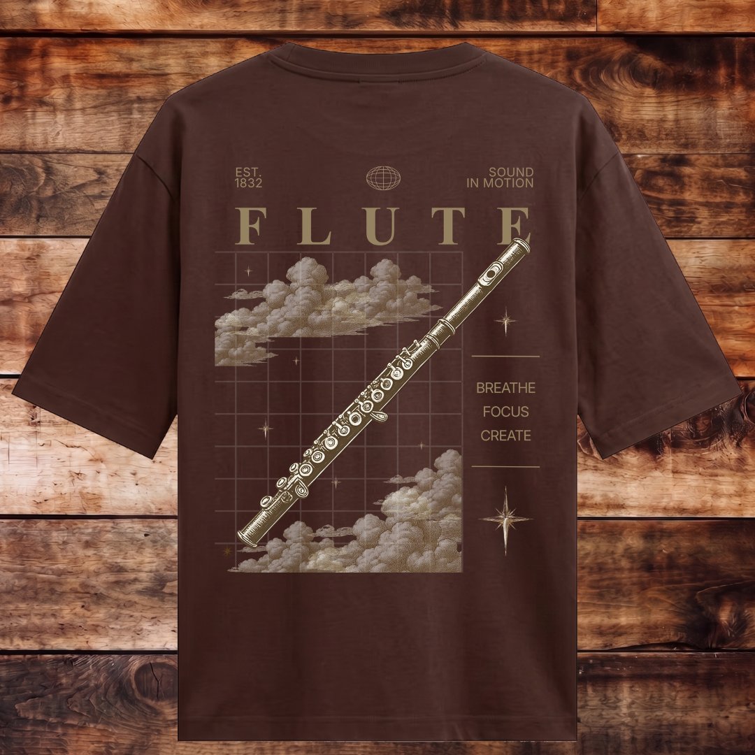 Vintage Flute Oversized T-shirt