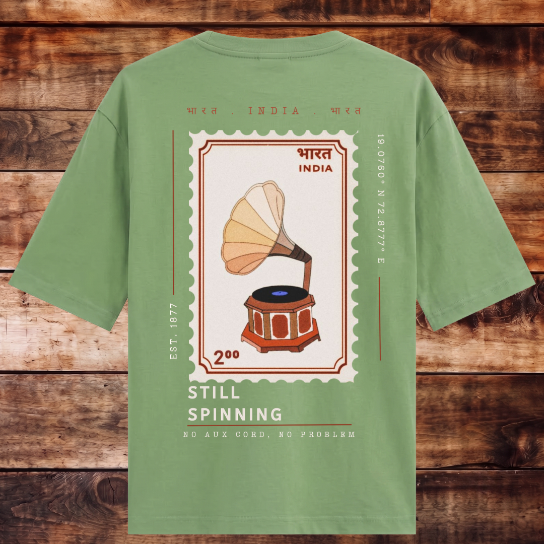 Timeless Gramophone Oversized T-shirt