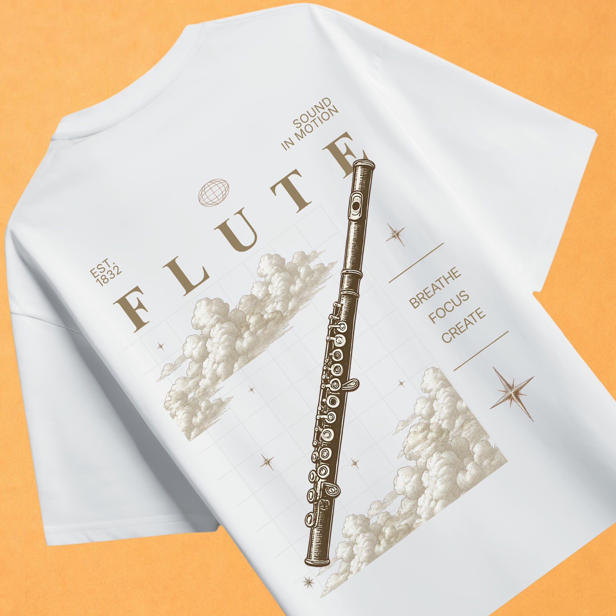 Vintage Flute Oversized T-shirt