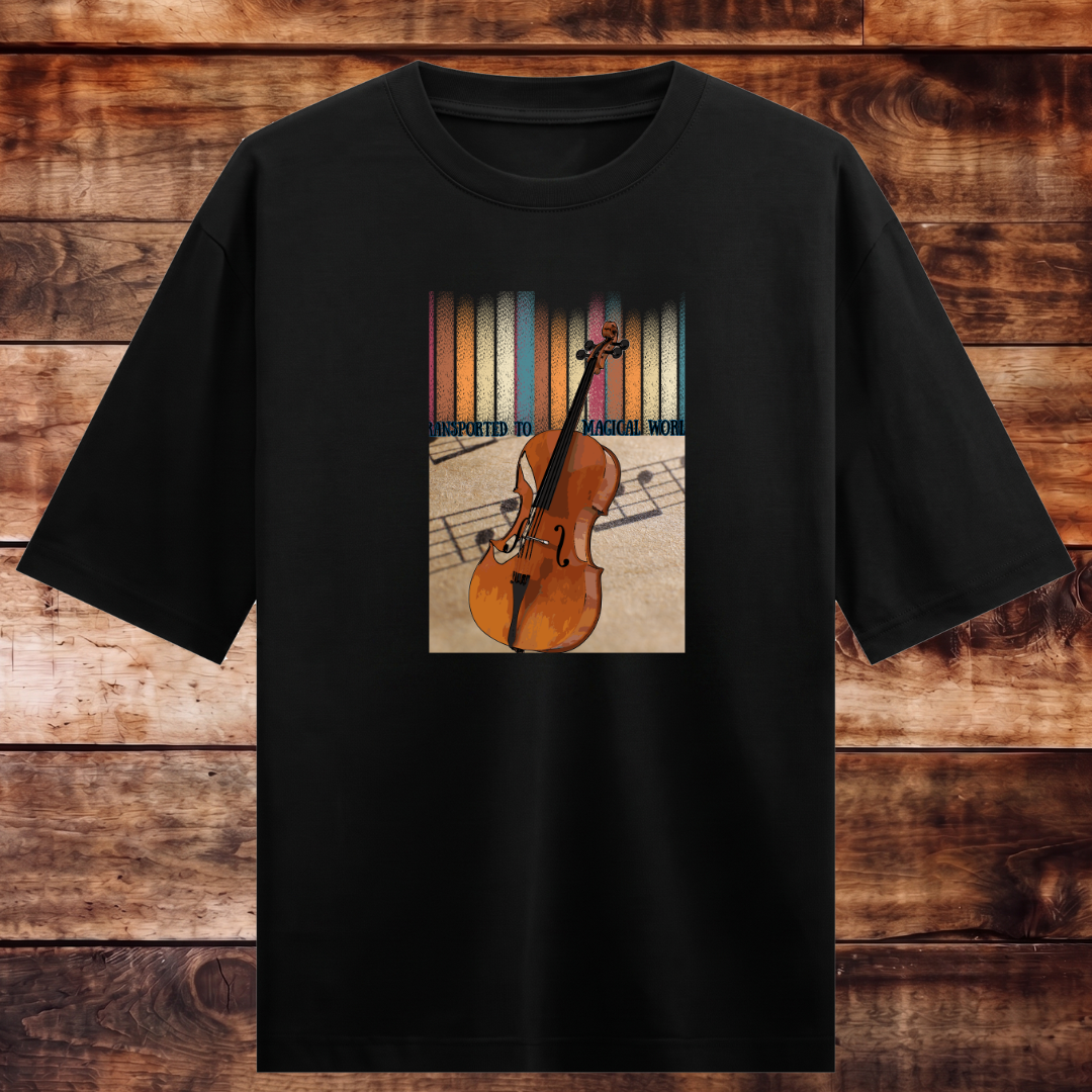 Transported to Musical World Oversized T-shirt