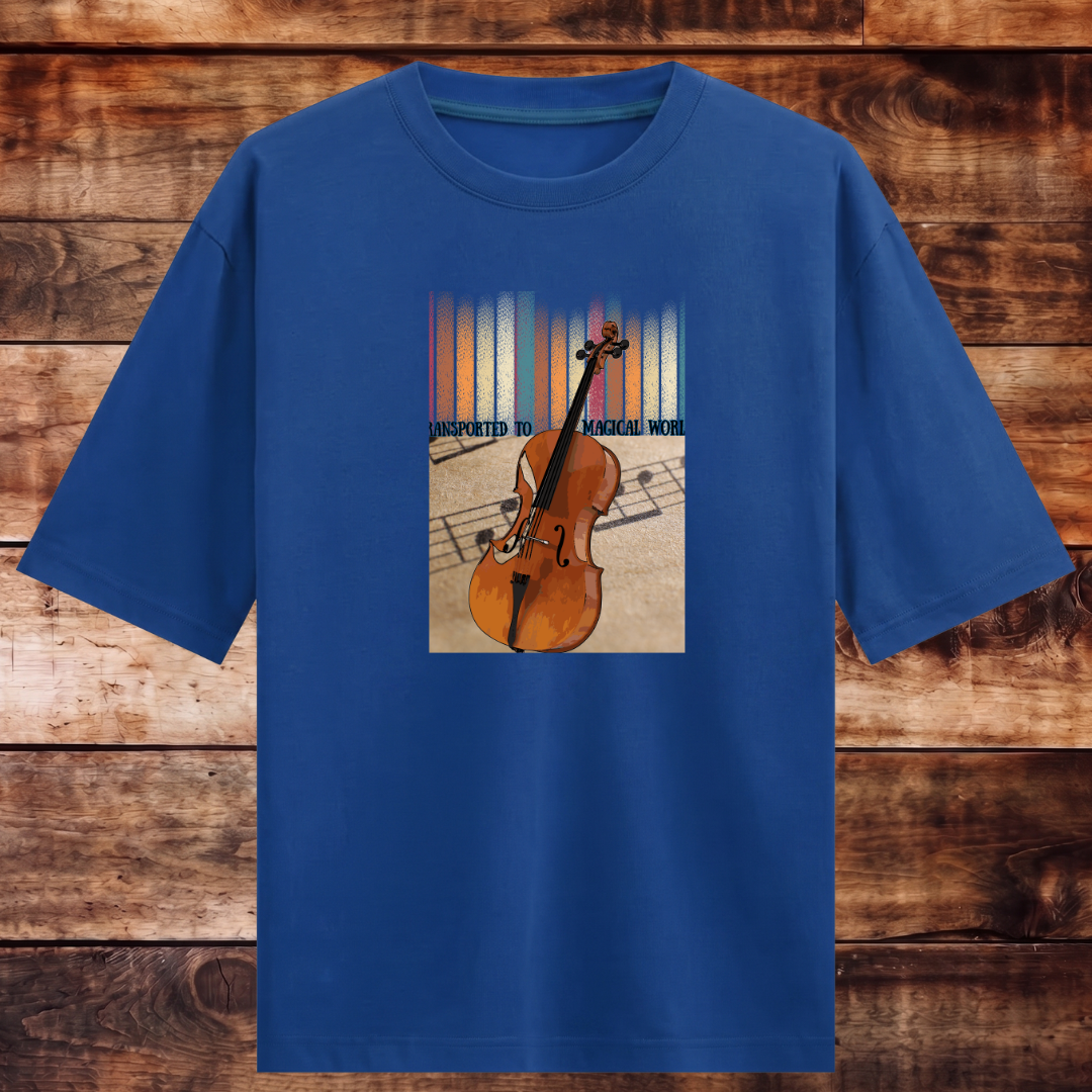 Transported to Musical World Oversized T-shirt