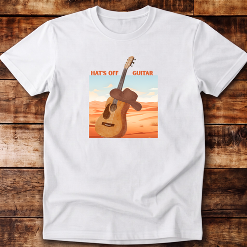 Hats Off guitar Relaxed Fit Unisex T-shirt
