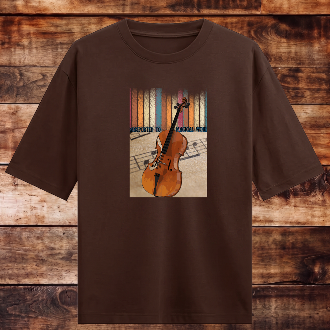 Transported to Musical World Oversized T-shirt