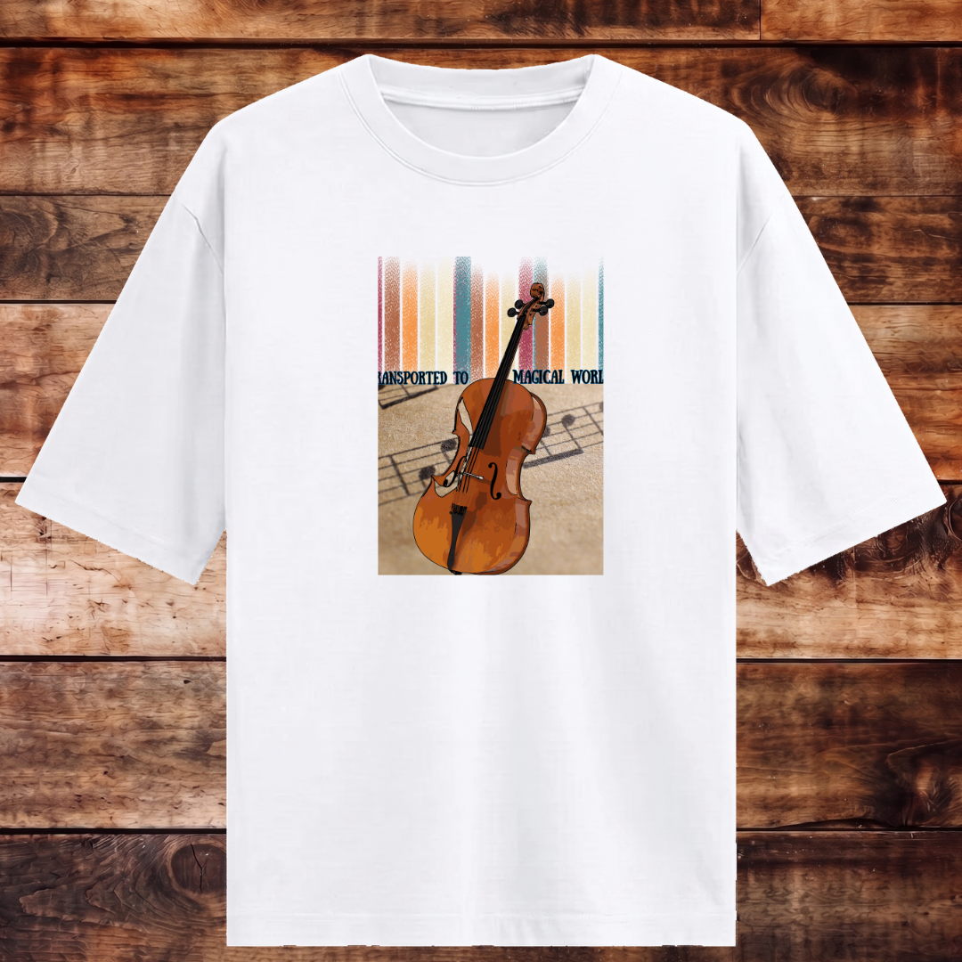 Transported to Musical World Oversized T-shirt