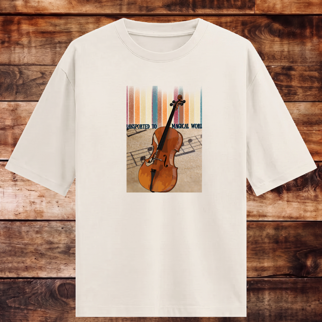 Transported to Musical World Oversized T-shirt
