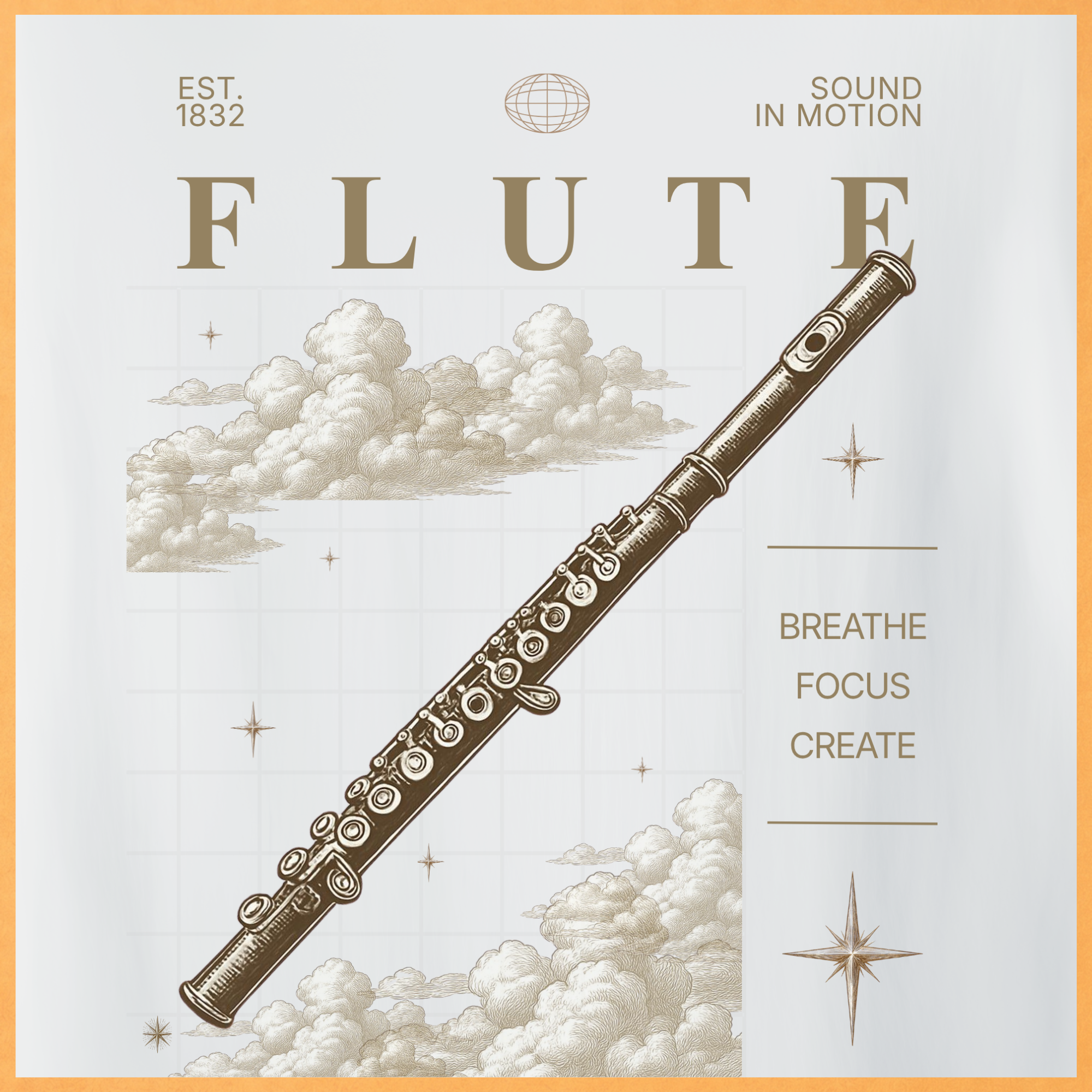 Vintage Flute Oversized T-shirt