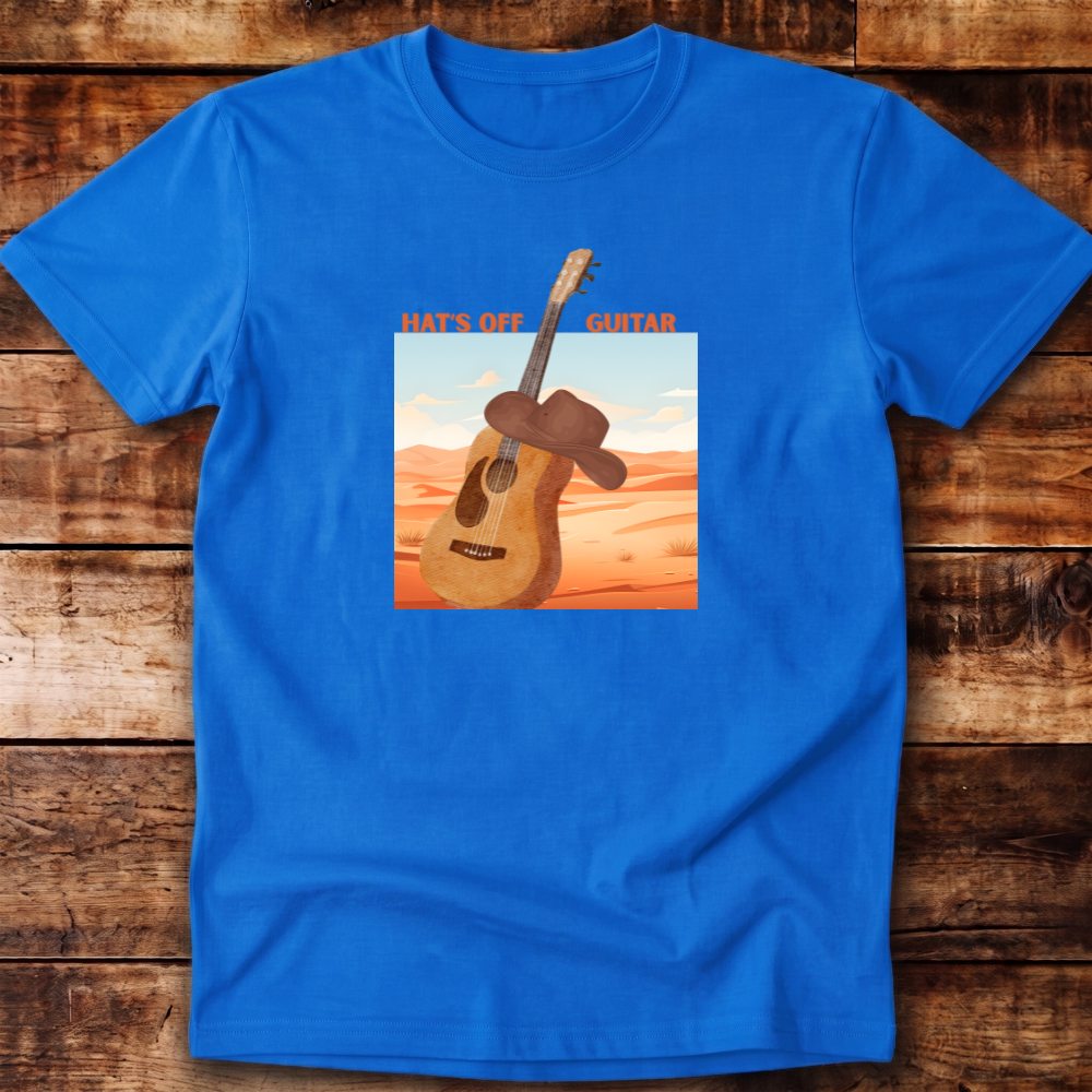 Hats Off guitar Relaxed Fit Unisex T-shirt